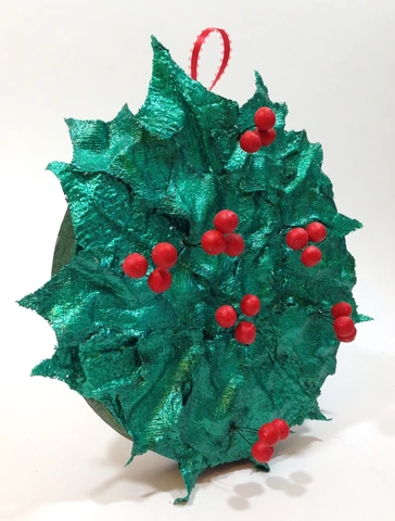 holiday craft with plaster cloth